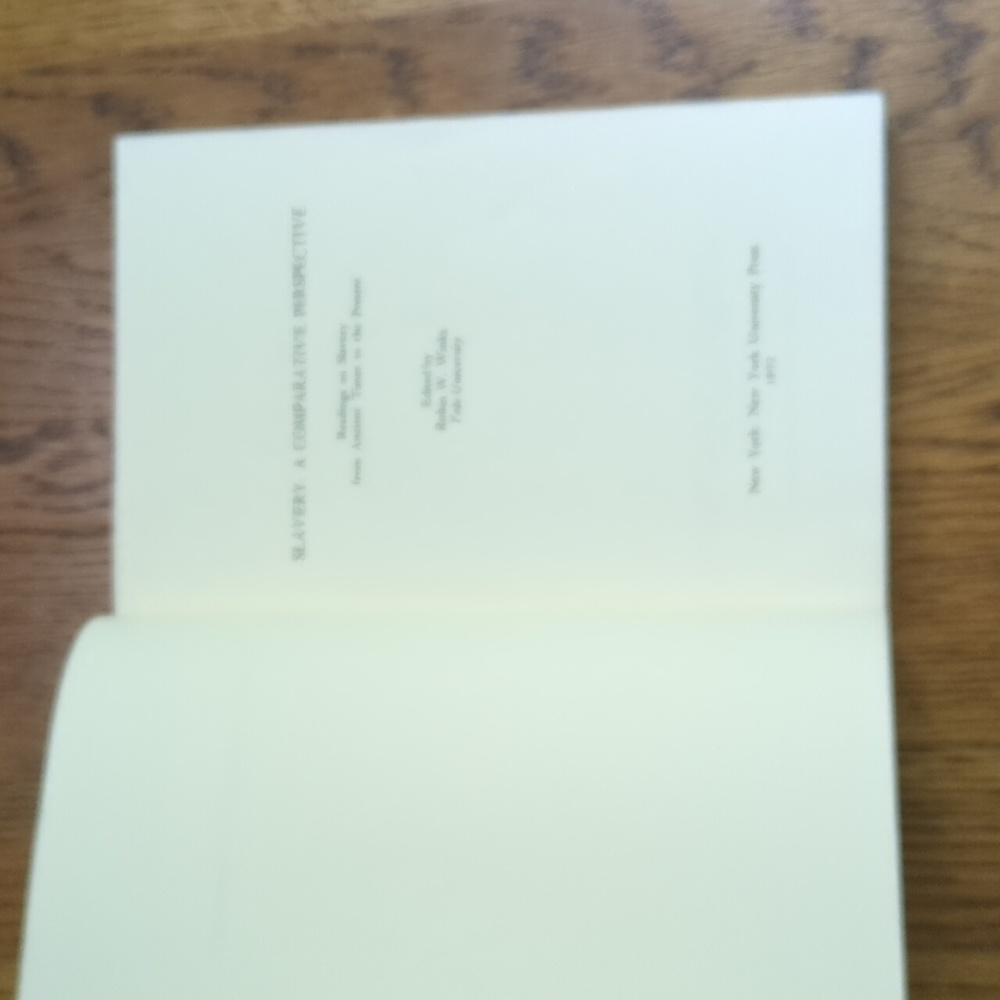 Vintage 70s Slavery A Comparative Perspective Paperback Nonfiction Book - Picture 7 of 17